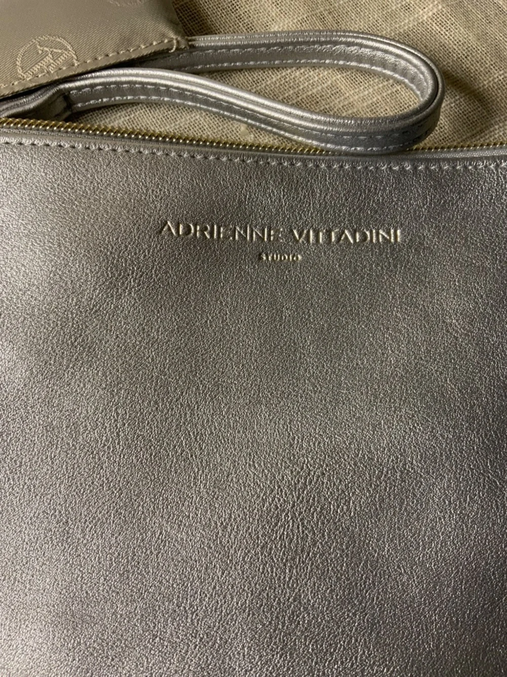 Adrienne Vittadini Silver charging wallet-wristlet